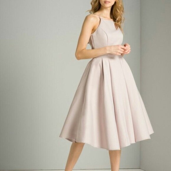 Chi Chi London Women's Cream and Pink Formal Prom Cocktail Dress sz 10 - Picture 1 of 13